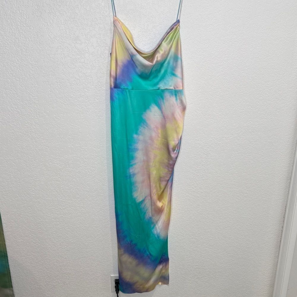 Retrofete Marlene Dress in Multi Tie Dye XL - Picture 2 of 15